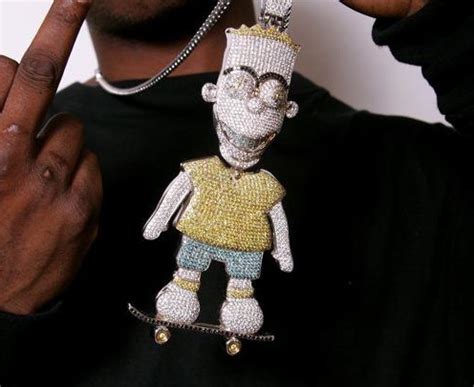 gucci bart simpson chain worth|Gucci mane dog chain.